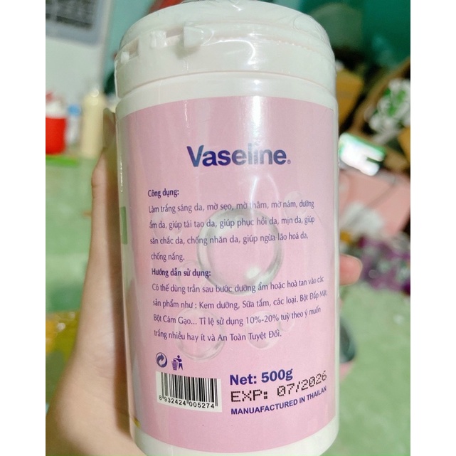 Kem Body Vaseline 500g Hồng