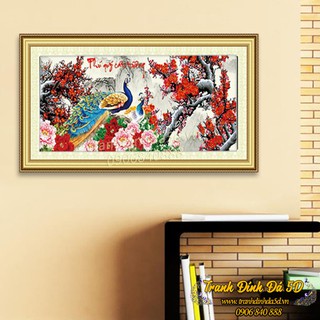 TRANH ĐÍNH ĐÁ CÔNG 160x67CM