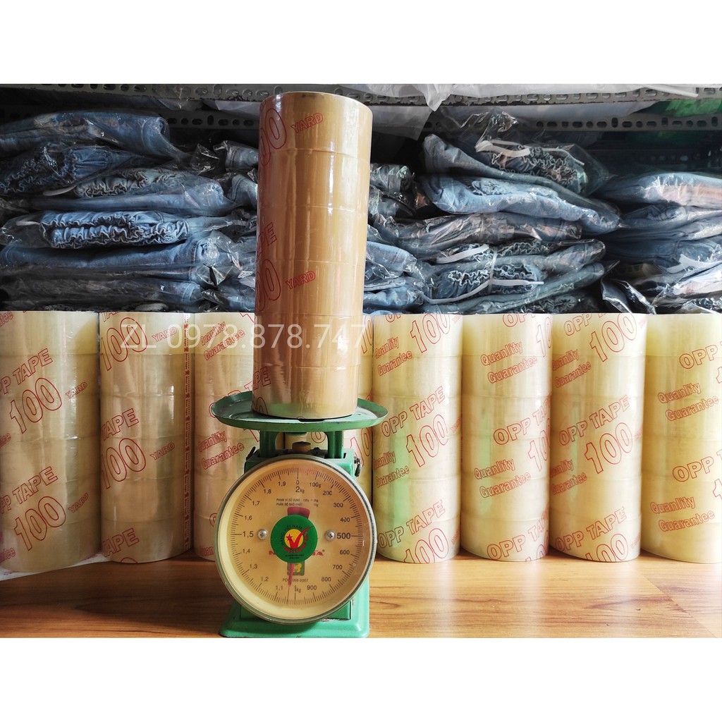 1 Cây Băng Keo Loại 100 Yard , 4.8cm ( Hơn 1 Kg)