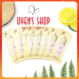 Sample kem lót trang điểm The Whoo Essential Make Up Base (pink) 1ml