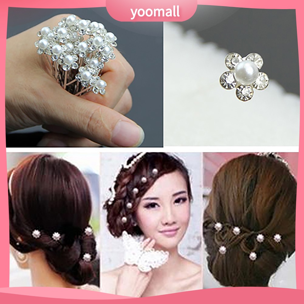 Set 20 cài tóc đính đá và ngọc trai giả xinh xắn dành cho nữ