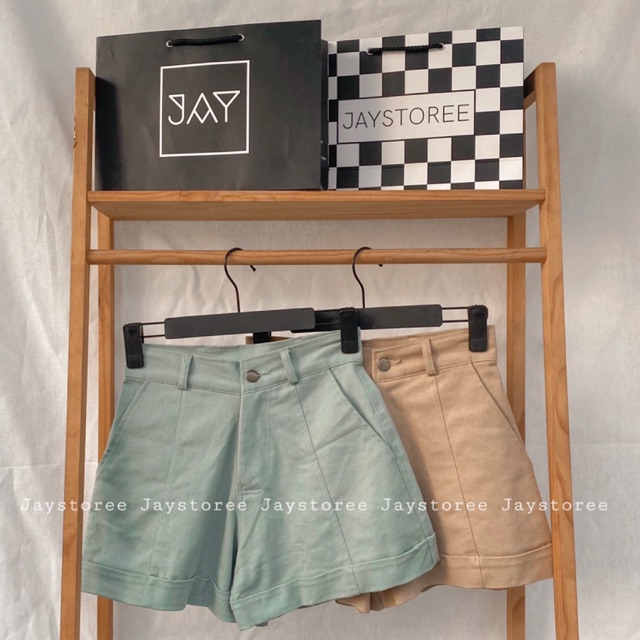 Quần short kaki nữ 🌿 Mint/ Tan🔰 Jaystoree