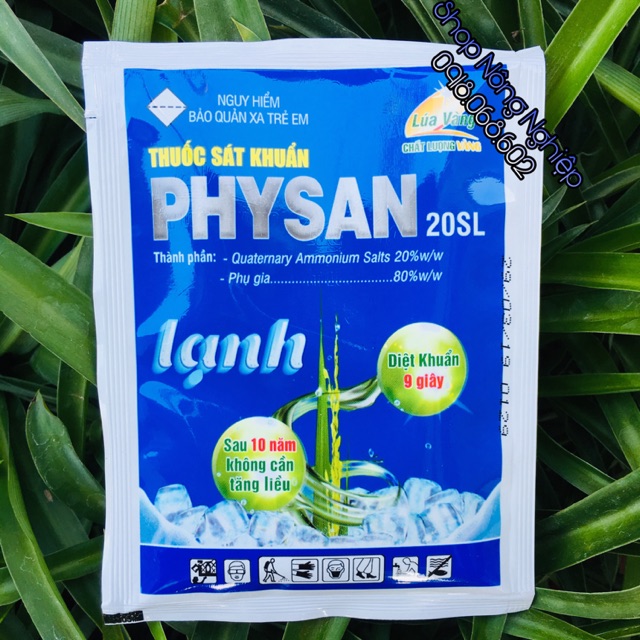 PHYSAN Lạnh 20SL Thuốc sát khuẩn cực mạnh, trị thối nhũn, cháy lá gây hại cho cây trồng.