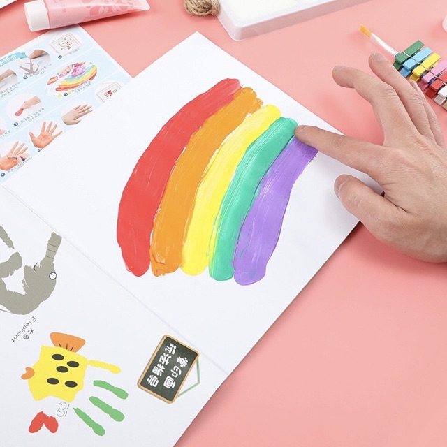 Màu vẽ Finger Painting vẽ với ngón tay cho bé