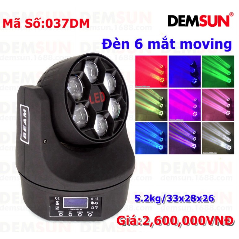 Đèn 6 mắt Moving