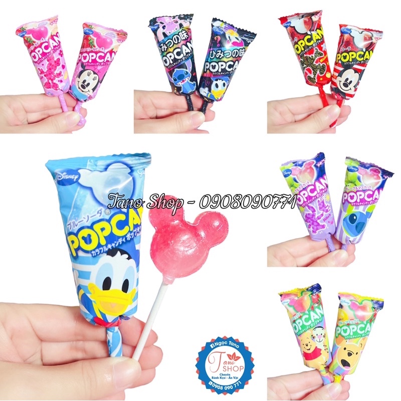 Một que kẹo mút Popcan hình chuột Mickey - Nhật Bản