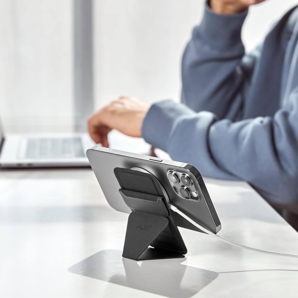 Giá đỡ điện thoại kiêm ví đựng thẻ MOFT Snap-On MagSafe iPhone 12 series sử dụng từ tính không dán MOF-12 | BigBuy360 - bigbuy360.vn