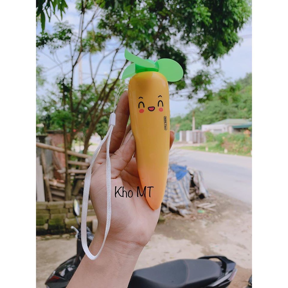 Quạt cầm tay cà rốt | BigBuy360 - bigbuy360.vn