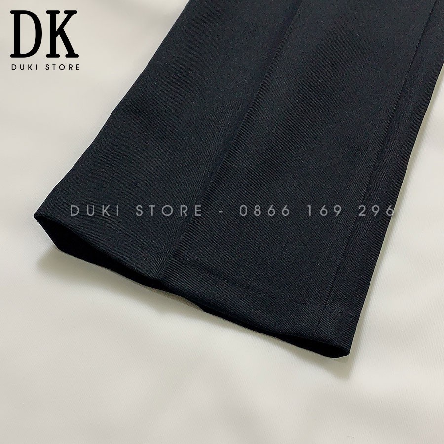 Bộ vest nữ quần ống rộng màu đen cực sang DKH0002 (video và ảnh thật) - DUKI STORE