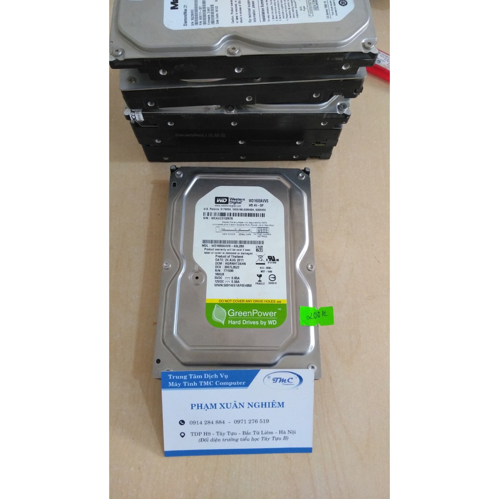 Ổ CỨNG WD WESTERN DIGITAL - 160GB - HÀNG ĐANG DÙNG NÂNG CẤP MỚI