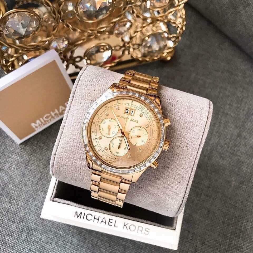 Đồng Hồ Nữ Michael Kors Vail Chronograph Rose MK6421