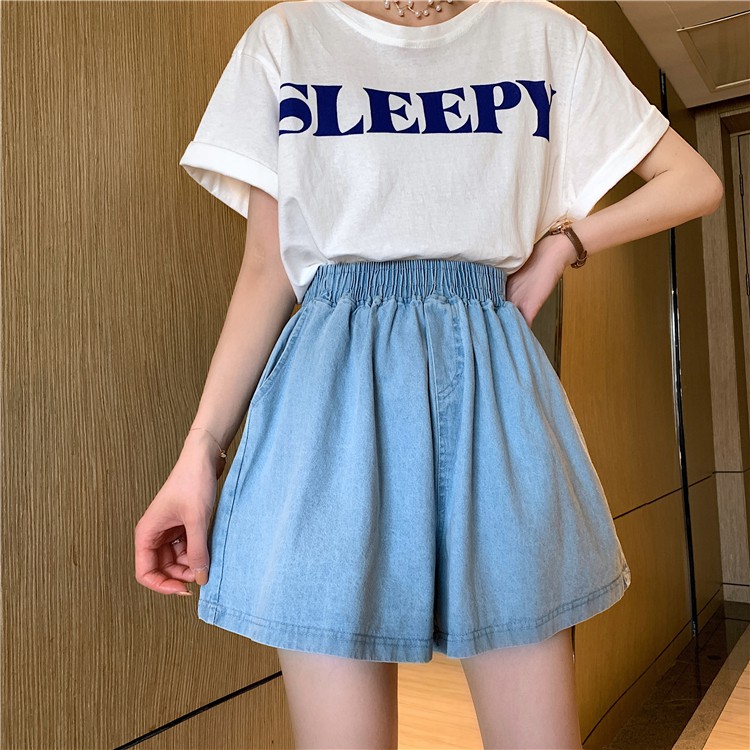 Xiaozhainv Quần ngắn thể thao dáng chữ A lưng cao thời trang cho nữ | BigBuy360 - bigbuy360.vn