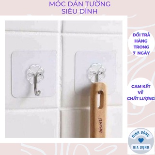 10 Móc dán tường siêu dính chịu lực siêu khủng - 10Móc treo tường silicon trong suốt