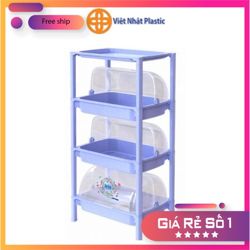 Kệ úp bát đĩa có nắp đậy Việt Nhật đủ size [ CHẮC CHẮN ]