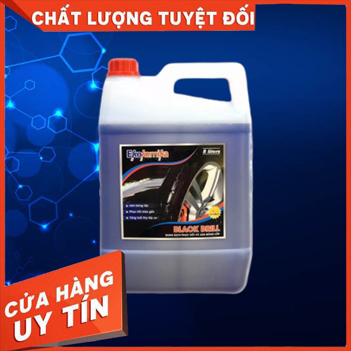 Dung dịch làm bóng, bảo dưỡng lốp xe ô tô Black Brill 5 lít