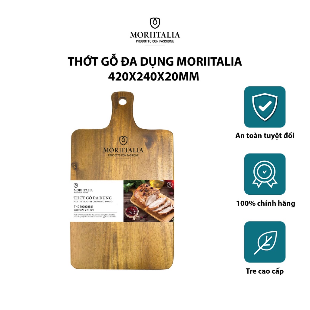 Thớt gỗ Moriitalia đa dụng kháng khuẩn THOT00009881