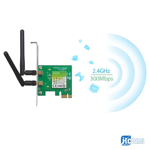 Cạc mạng không dây TP-Link TL-WN881ND 300Mbps - Hàng chính hãng