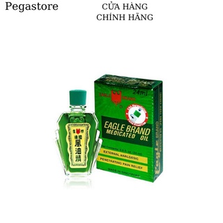 Dầu gió xanh con ó Mỹ EAGLE BRAND Medicated Oil 24ml