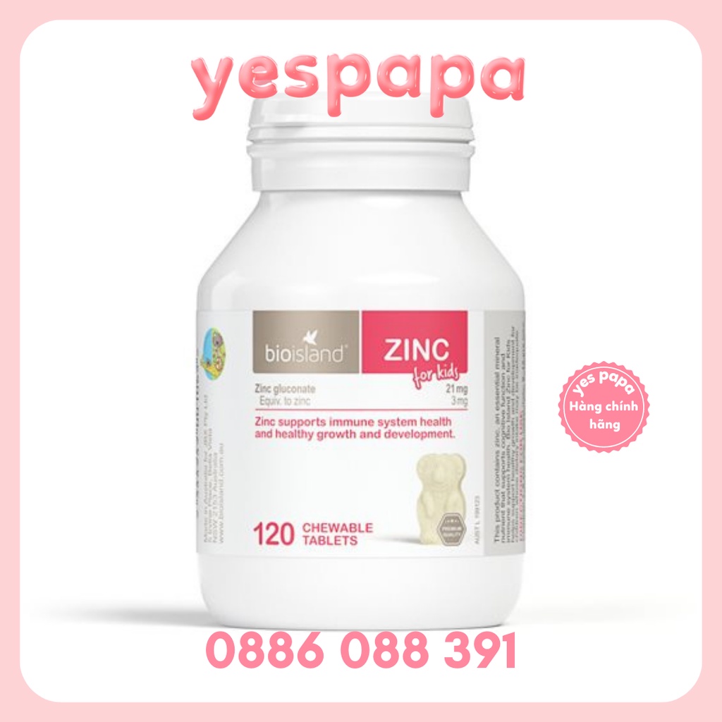 DHA Bầu BioIsland Úc 60 Viên, Zinc TE (120 viên), DHA TE (60 viên), Calcium sữa cho bé Úc (90 viên), Bột Lysine Úc