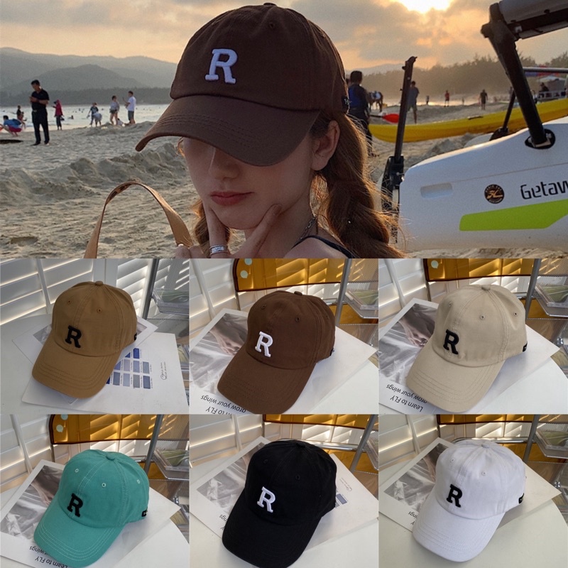 Mũ lưỡi trai năng động chữ thêu unisex cho nam nữ