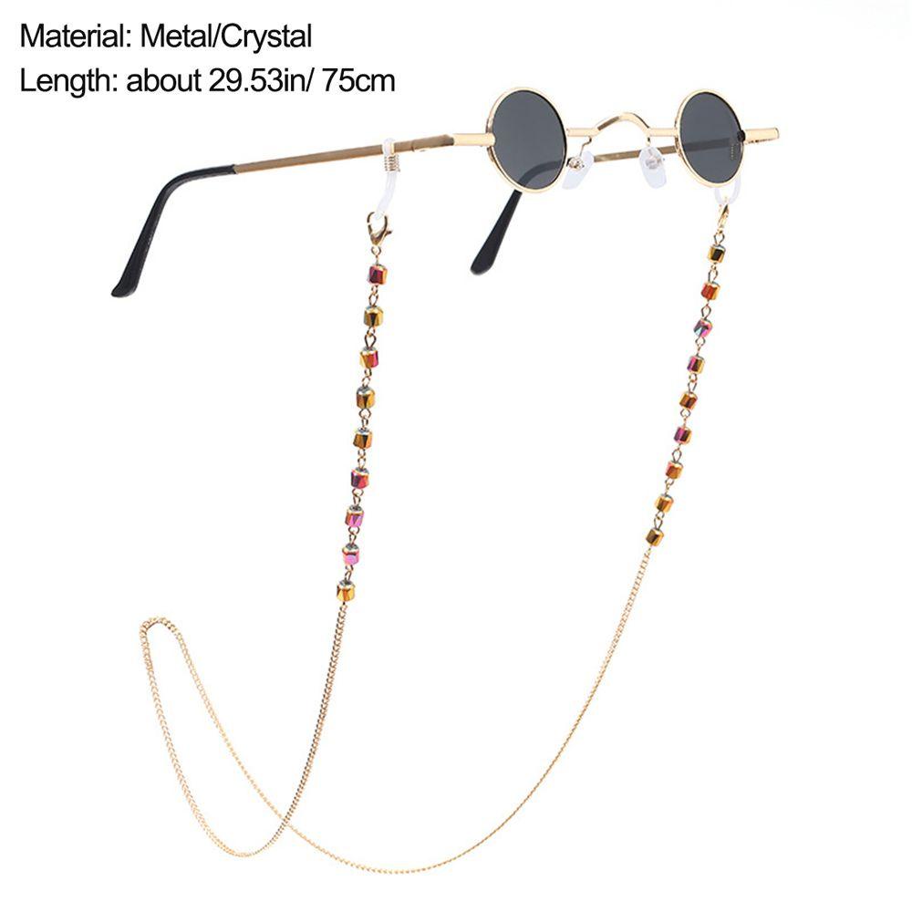 ESPO Dây Đeo Kính Đọc Sách Bằng Kim Loại Pha Lê Cho Nam &amp; Nữ