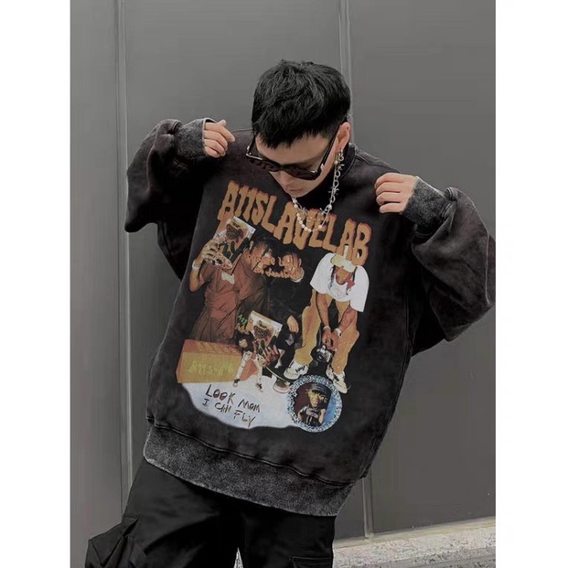 Áo Nỉ Sweater Travisscott, Hoodie Nam Nữ Form Rộng Unisex, chất nỉ bông dầy 100% Cotton.