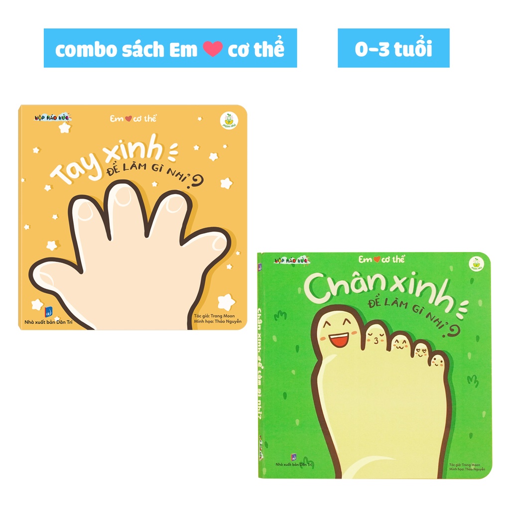 Combo sách Em yêu cơ thể: Tay xinh để làm gì nhỉ? và Chân xinh để làm gì nhỉ?