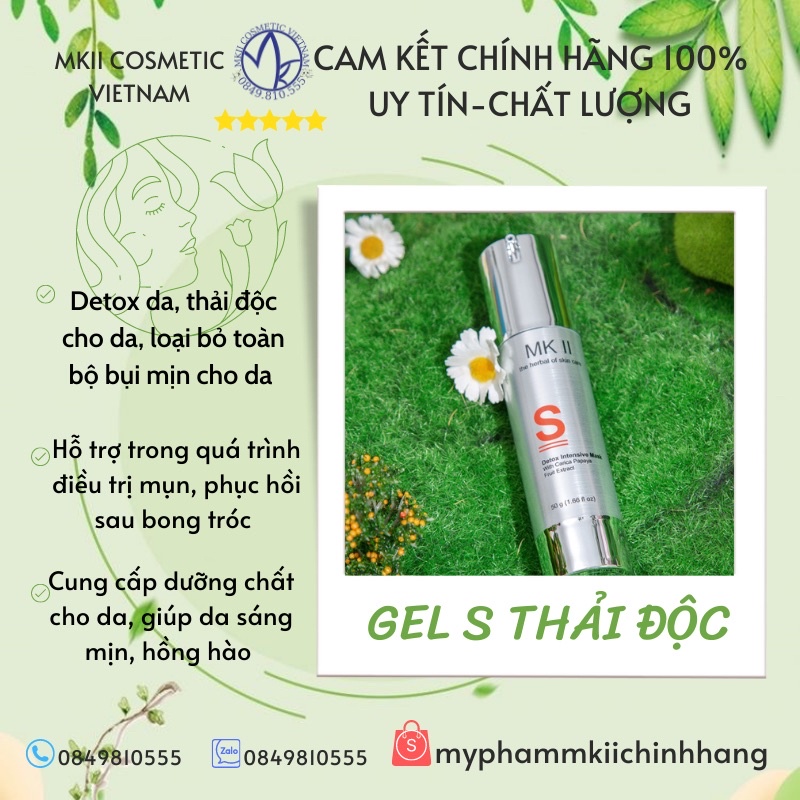 Gel S thải độc MKII DETOX INTENSIVE MASK