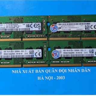 Ram laptop ddr4 4gb bus 3200 2666 2400 2133 ram xịn tháo máy chính hãng