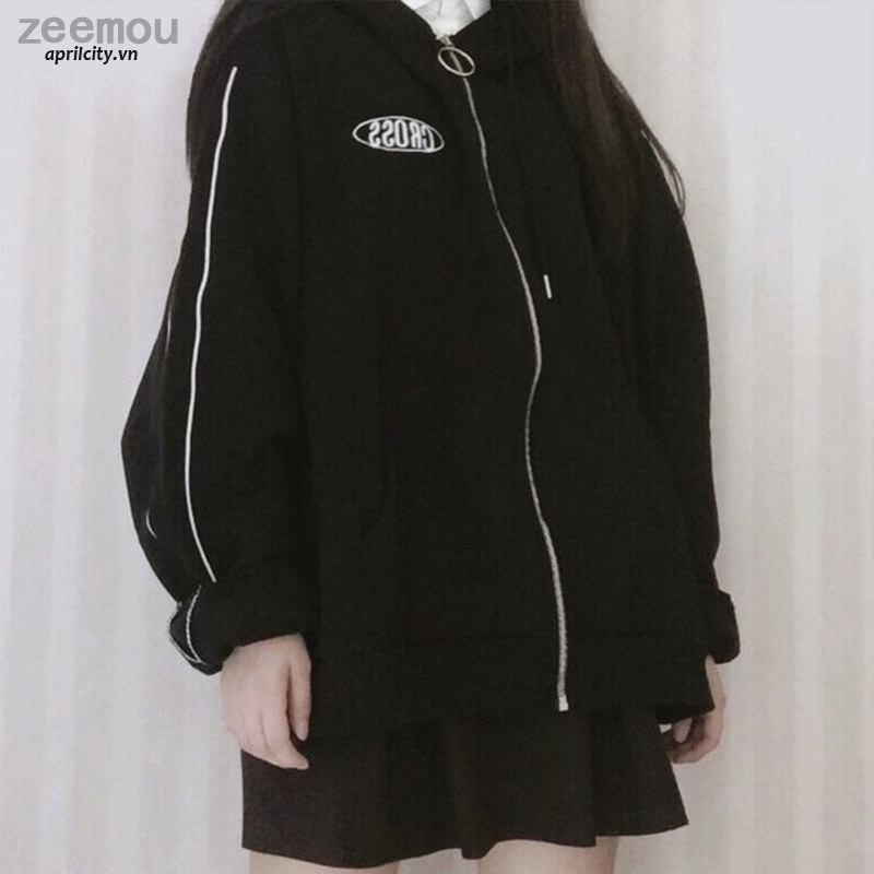 Áo hoodie in chữ phong cách Hàn Quốc năng động trẻ trung dành cho nữ | BigBuy360 - bigbuy360.vn