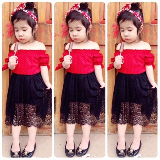 Set váy áo bé gái 1-5t