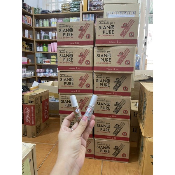 Vĩ Dầu gió lăn Siang Pure Oil Ball Tip 3cc (6 chai)