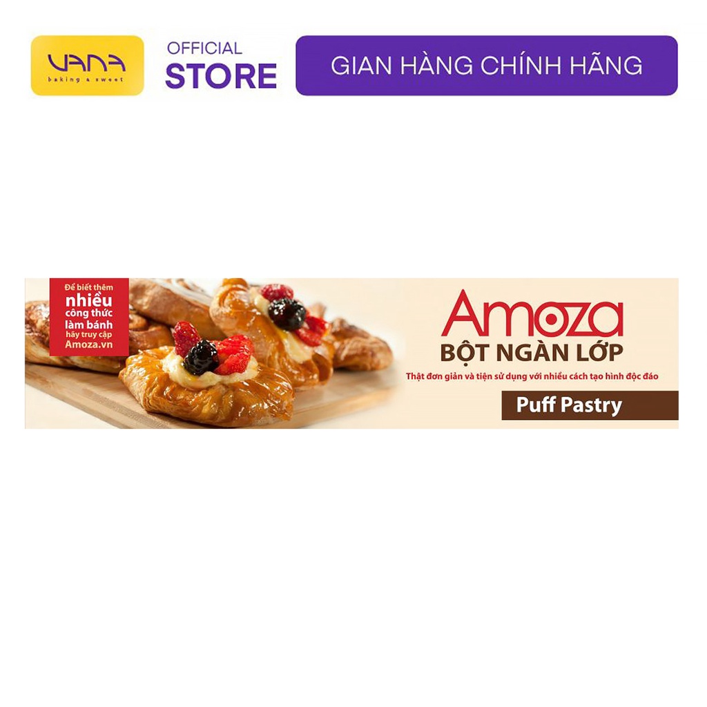 BỘT BÁNH NGÀN LỚP PUFF PASTRY AMOZA