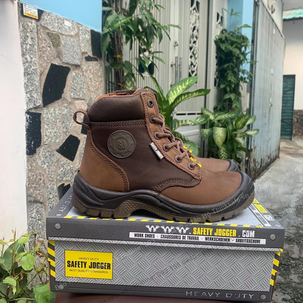 Giày bảo hộ Jogger Dakar S3-SRC da ngựa siêu bền chống thấm nước, đạt chuẩn Châu Âu (nâu) - Thinksafe
