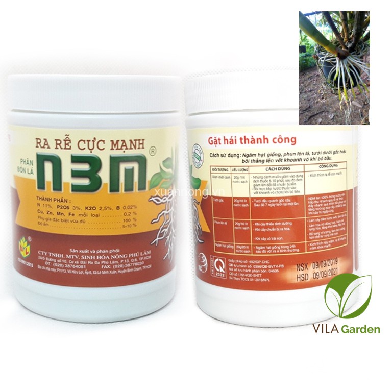 RA RỄ CỰC MẠNH N3M 500g - Phân Bón Lá N3M, kích rễ