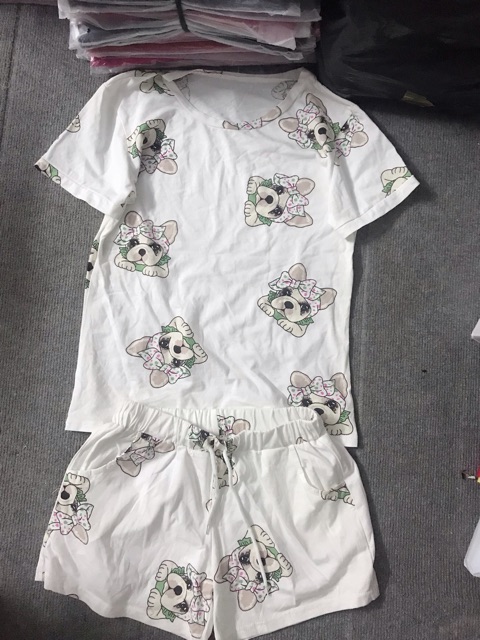 Bộ cotton mặc nhà