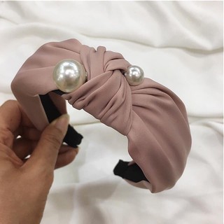 🍀Bờm tóc:bờm tóc turban vải 1 màu(BTHHB1.D0)