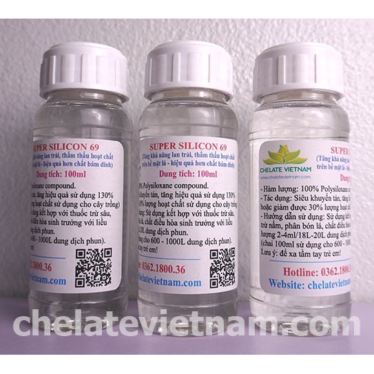 Super Silicon 69 - Tăng khả năng lan trải, thẩm thấu hoạt chất trên bề mặt lá