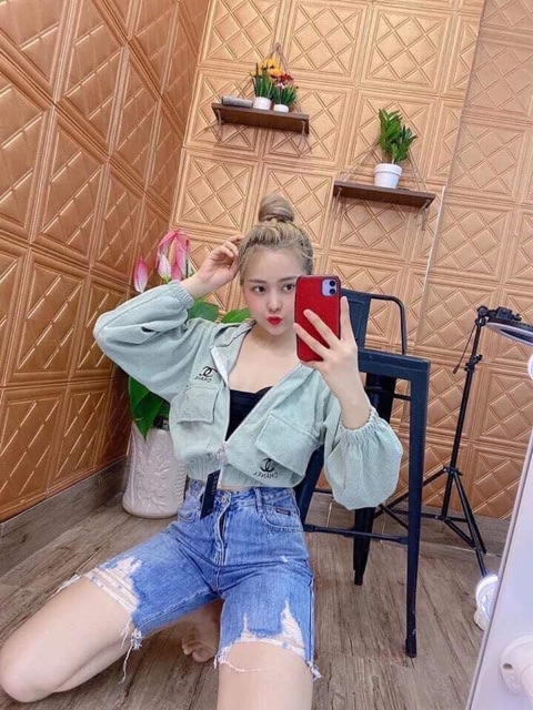 [Mã WASTMAY giảm 15% tối đa 30K đơn 150K] Áo khoác bomber kaki nhung tăm kéo khoá mũ | BigBuy360 - bigbuy360.vn