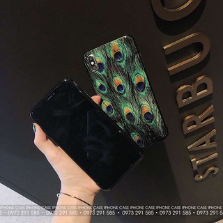 CL007 Ốp lưng Luxury Iphone Case lông vũ Peacook