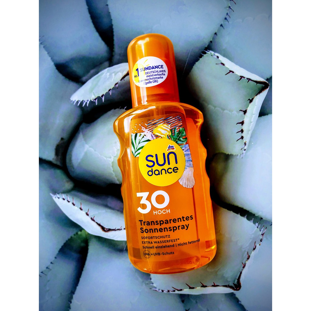(Hàng Đức) ♥ XỊT CHỐNG NẮNG TOÀN THÂN SUN DANCE DẠNG TRONG SUỐT ♥ 200 ml/chai xịt