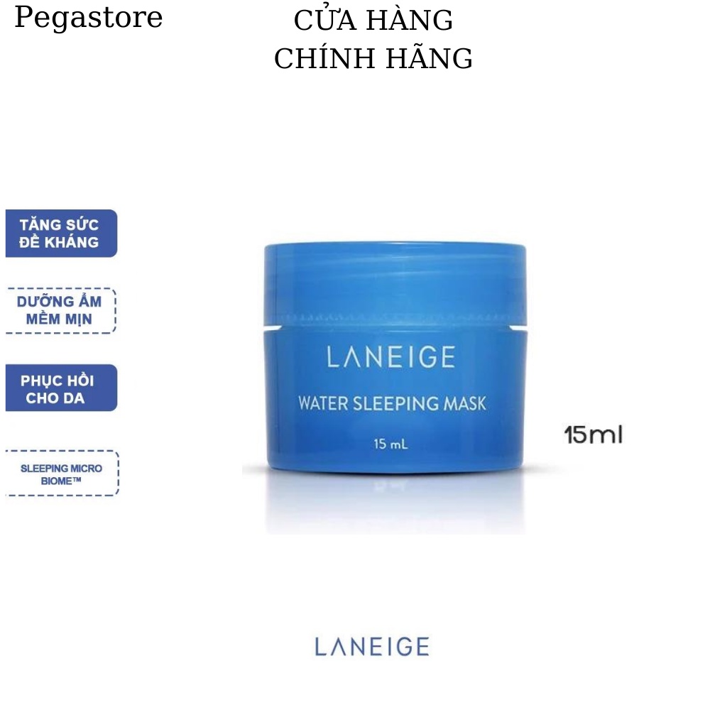 Mặt nạ ngủ Laneige Water Sleeping Mask 15ml dạng mini - son dưỡng laneige dưỡng ẩm da hiệu quả