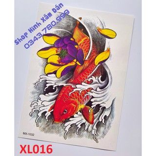 COMBO 4 HÌNH XĂM CÁ CHÉP - NHƯ THẬT 99%