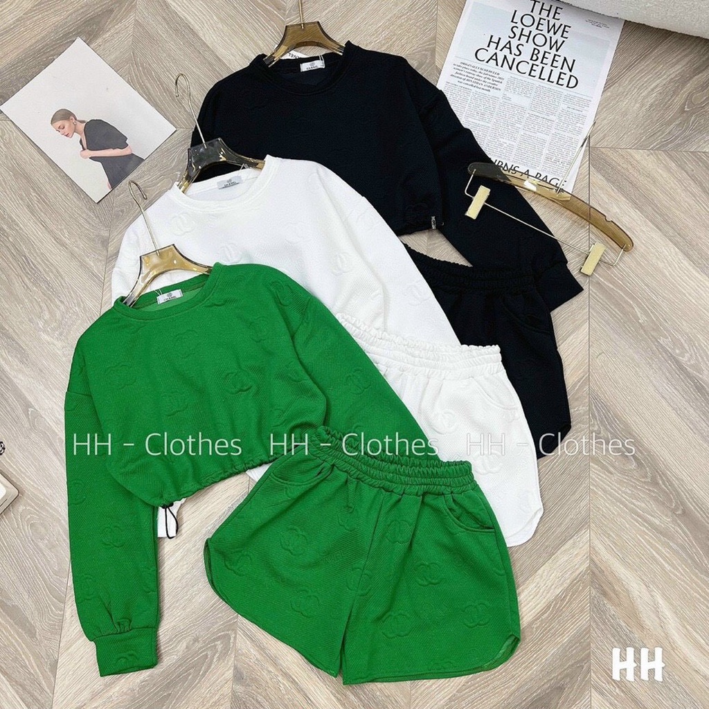 sét bộ đùi dập nổi QC áo fom ngắn hot