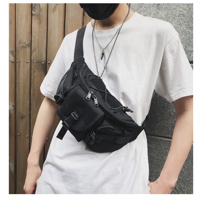 Túi đeo chéo nam nữ vải cao cấp đeo trước ngực thiết kế phù hợp dạo phố cực ngầu | BigBuy360 - bigbuy360.vn