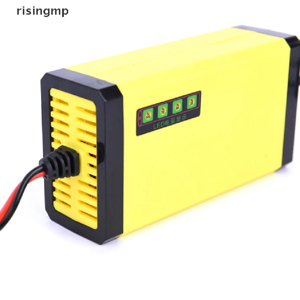 Cục Sạc Pin Thông Minh 12V 2AH-20AH Có Màn Hình LED Hiển Thị Cho Xe Hơi / Xe Máy ♨Trên đó