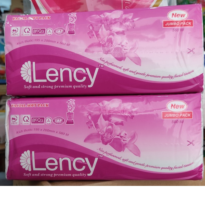 GIẤY ĂN RÚT LENCY 2 LỚP 280 TỜ