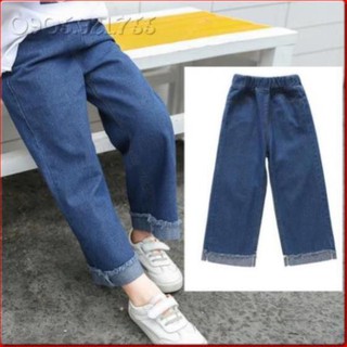 QJ34⚡Size 15-45kg⚡Quần jean ống rộng bé gái⚡HÀNG QUẢNG CHÂU LOẠI 1 - QUẦN JEAN ỐNG LOE⚡