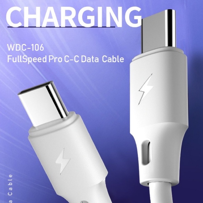 CÁP SẠC NHANH TYPE-C WDC-106A 💝BIG SALE💝 Cáp Sạc Nhanh 2.4A chống Xoắn, Dây Sạc Chống Đứt Siêu Bền Bảo Hành Chính Hãng
