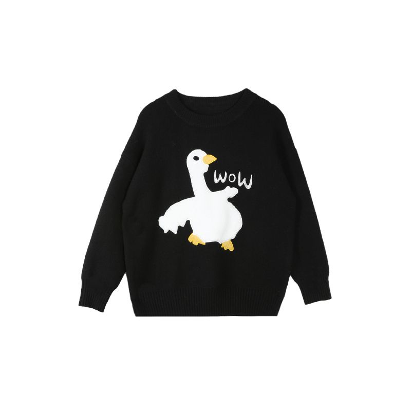 Áo Sweater Cặp Đôi Nam Nữ Hoạ Tiết Vịt 💫😍 Odertaobao 🛍️